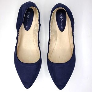 Navy Blue Ballet Flats